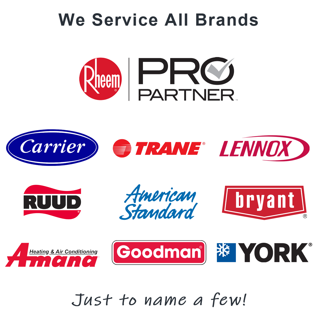 We Service All HVAC Brands